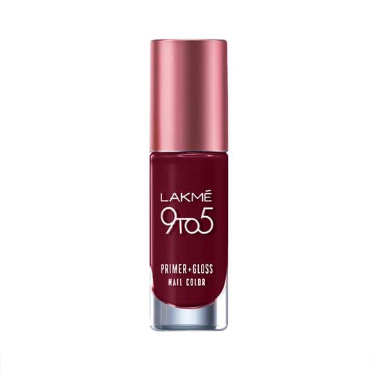 Lakme 9to5 P+G Nail - Smokey Crimson (6 ml)