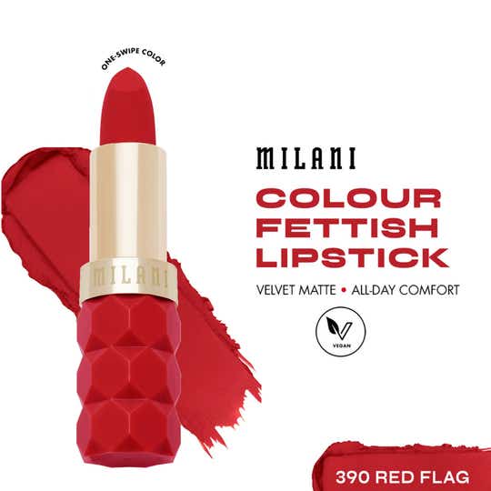 Milani Color Fetish Matte Lipstick - 390 Red Flag (4 g)