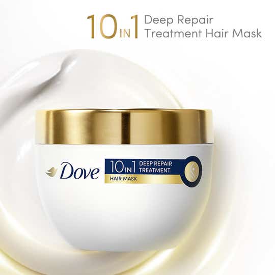 Dove 10-In-1 Deep Repair Treatment Hair Mask For Damaged Hair (300 ml)
