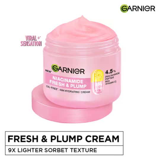 Garnier Niacinamide Fresh & Plump Moisturizer (45 ml)