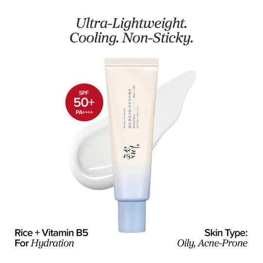 Beauty of Joseon Relief Sun Aqua-fresh Rice + B5, Korean Sunscreen for Acne-Prone Skin (50 ml)