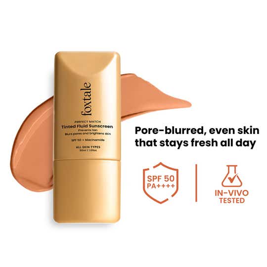 Foxtale Perfect Match Tinted Fluid Sunscreen - Mocha (50 ml)