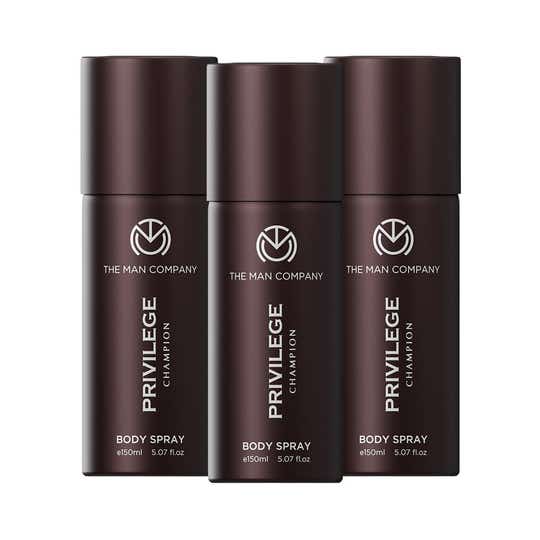 The Man Company Privilege Champion Deodorant Combo for Men (3 pcs)