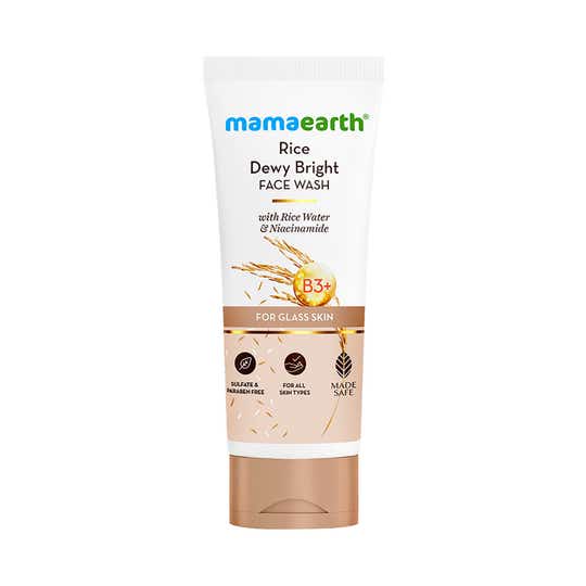 Mamaearth Rice Dewy Bright Face Wash with Rice Water & Niacinamide (200 ml)