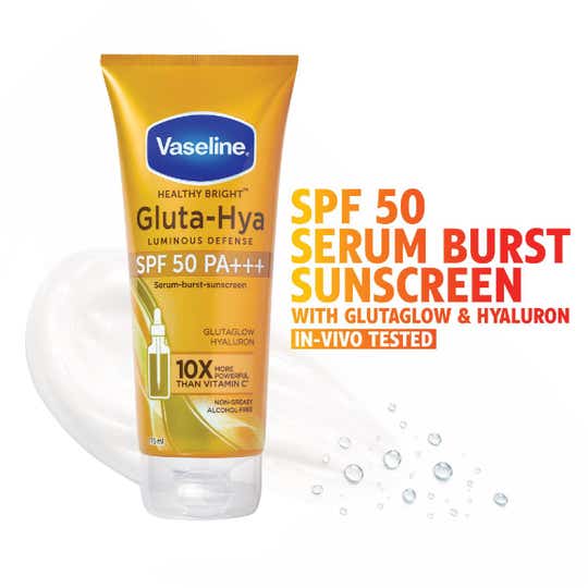 Vaseline Gluta Hya Antioxidant SPF 50 PA+++ Sunscreen (175 ml)