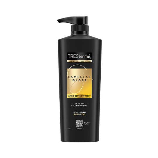 Tresemme Lamellar Gloss Shampoo with Amino Gloss Complex for Ultra Shiny, Glossy hair (580 ml)