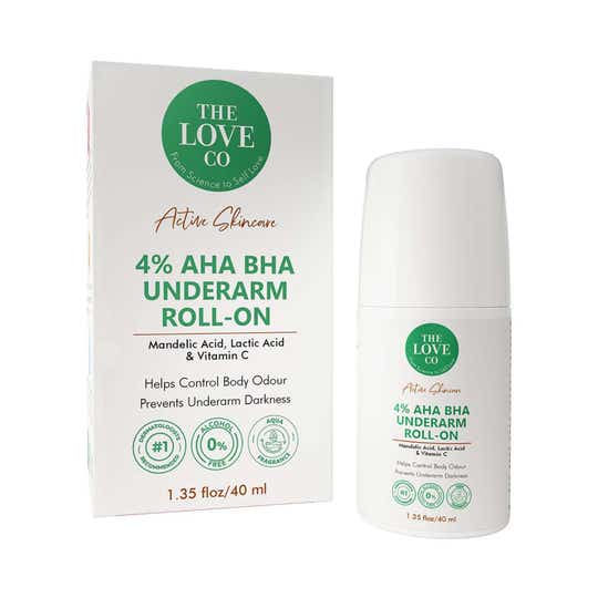 THE LOVE CO. 4% Aha Bha Underarm Roll On (40 ml)