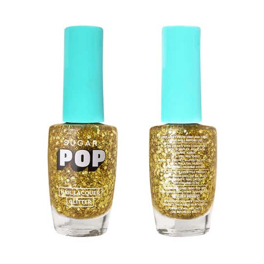 SUGAR POP Nail Lacquer Glitter - 10 Gold Rush (10 ml)
