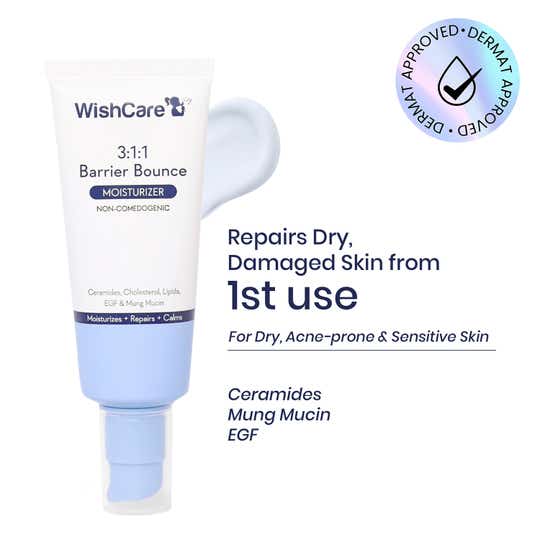 Wishcare 3:1:1 Barrier Bounce Moisturizer for All Skin Types (50 ml)