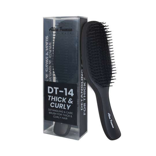 Alan Truman DT-14 Thick & Curly - Detangling & Care Brush - Black