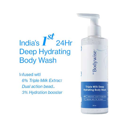 Be Bodywise Triple Milk Deep Hydrating Body Wash (200 ml)