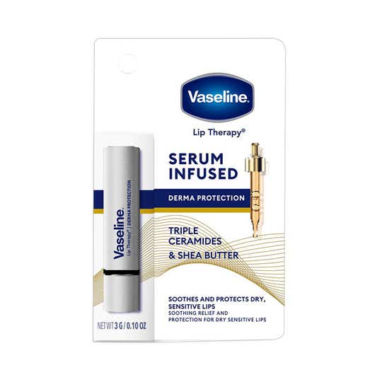 Vaseline Lip Therapy Serum Infused Derma Protection Lip Balm with Triple Ceramides Shea Butter (3 g)