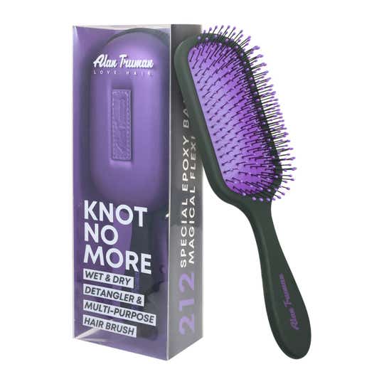 Alan Truman Knot No More Detangling and Hair Care Brush - Playful Purple