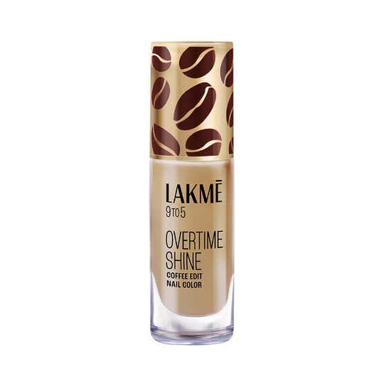 Lakme 9 to 5 Overtime Shine Nail Polish Coffee Edit - 03 Latte Love (6 ml)