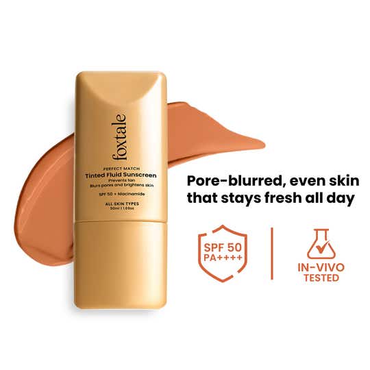 Foxtale Perfect Match Tinted Fluid Sunscreen - Coco (50 ml)