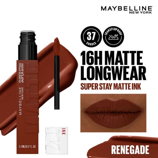 Maybelline New York Super Stay Matte Ink Liquid Lipstick - Renegade (5 ml)
