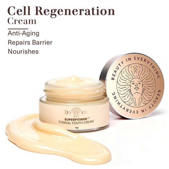 BiE Superpower Eternal Youth Face Cream with Squalane Ginseng Stem Cells - Anti-Aging Cream (20g)