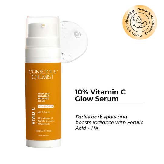 Conscious Chemist 10% Vitamin C Face Serum (Advanced) With Peptide For Glowing Skin (30ml)