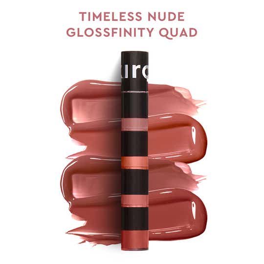 KIRO Four Play Glossfinity Liquid Lipstick - Timeless Nude Brown Quad (5.5 ml)