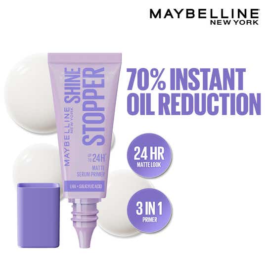 Maybelline New York Shine Stopper Serum Primer for Oily Skin to Prime (10 ml)