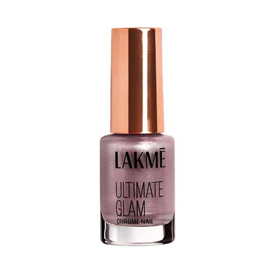 Lakme Ultimate Glam Chrome Nail Paint - Dusty Rose (6 ml)