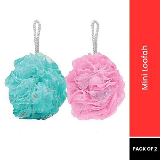 Bronson Professional Mini Loofah Set (2Pcs)