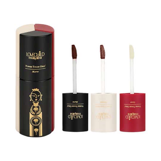 LoveChild Masaba Power Tough Girls 3-in-1 Lip Combo - Go for It (24 g)