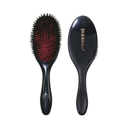 Denman cruelty-free Hair Brush The Finisher Cushion D82M - Black