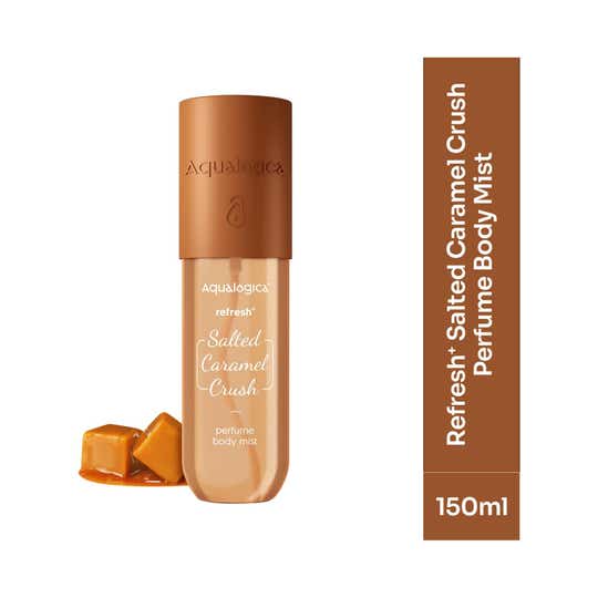 Aqualogica Refresh+ Perfume Body Mist - Salted Caramel Crush (150 ml)