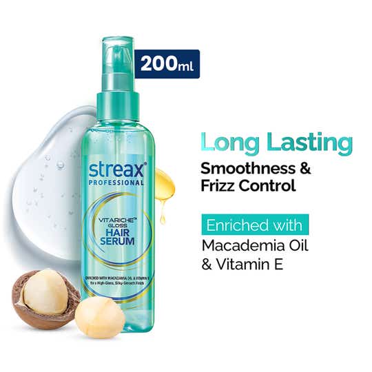 Streax Professional Vitarich Gloss Hair Serum (200ml)