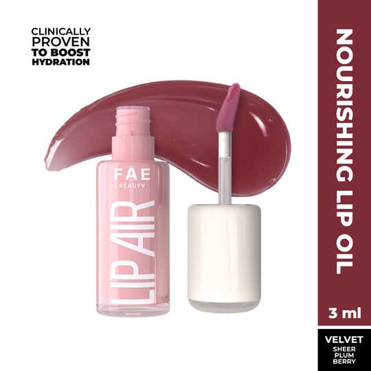 FAE Beauty Lip Air Ultra-Nourishing Oil Non-Sticky Glassy Finish 7 Oil-Blend - Velvet (3 ml)