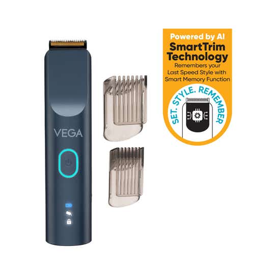 Vega SmartOne S2 Trimmer for Men with 160 mins Runtime, USB Type C, IPX7 Waterproof (VHTH-31)