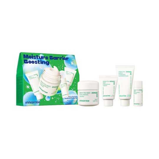 Innisfree Hydration Barrier Gift Set - Holiday K-Beauty Skincare for Strong & Moisturized Skin (4 pcs)