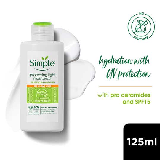 Simple Kind to Skin with SPF 15 Light Moisturiser for Hydrated Skin with SPF 15 (125 ml)