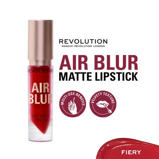 Makeup Revolution Air Blur Matte Liquid Lipstick - Fiery (3.5 ml)