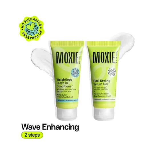 Moxie Beauty Wavy Vibe Setter Duo -Weightless Leave-in Conditioner & Flexi Styling Serum Gel (2 Pcs)