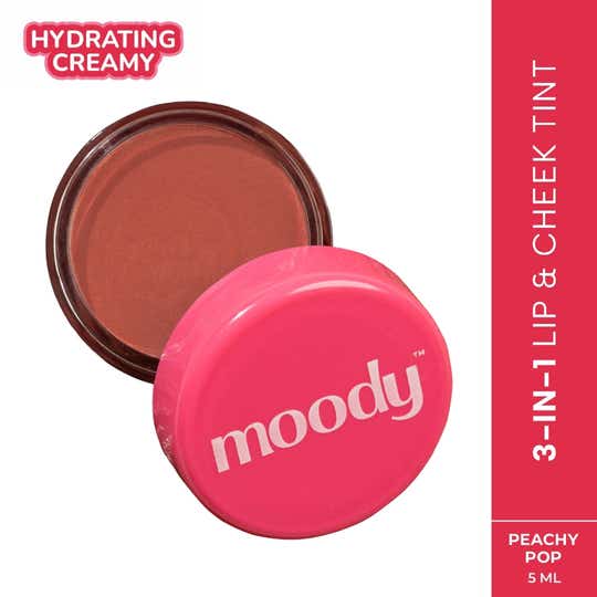 Moody Plush Lip & Cheek Tint - Peachy Pop (5 g)
