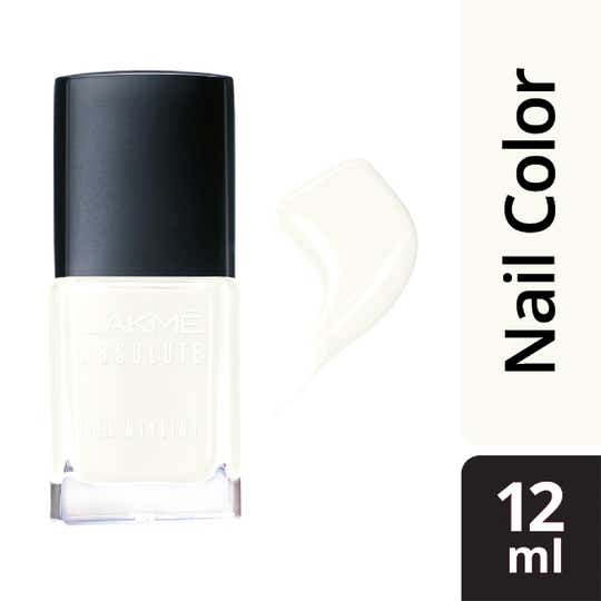 Lakme Absolute Gel Stylist Nail Color - Snowball (12 ml)