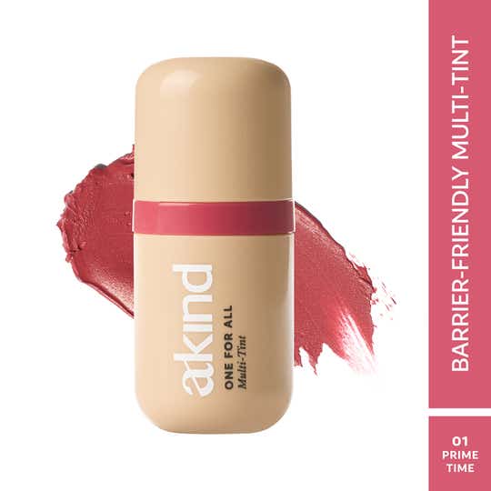 Akind One For All Multi-Tint - Barrier-Loving Tint for Lips, Cheeks & Eyes - Prime Time (5.5 ml)