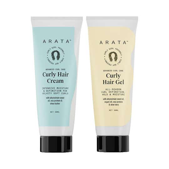 Arata Curl Styling Combo Mini for Curly Frizzy and Dry Hair Reduces Frizz (2 pcs)