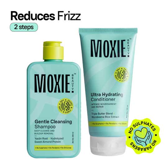 Moxie Beauty Rinse & Shine Duo - Shampoo & Conditioner for Dry and Frizzy Hair (2 Pcs)
