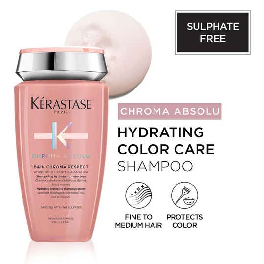 KERASTASE Chroma Absolu Bain Respect Shampoo for Color Treated Fine Hair (250 ml)