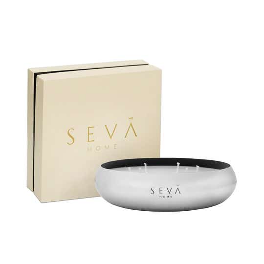 Seva Home Medley Aqua Silver Candle