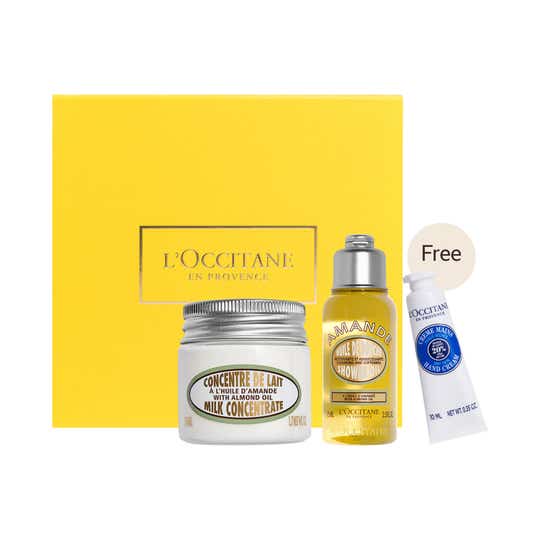 L'occitane Bodycare Giftset With Free Shea Hand Cream (3 pcs)