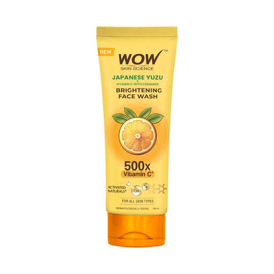 WOW SKIN SCIENCE Japanese Yuzu + Vitamin C Brightening Face Wash (100 ml)