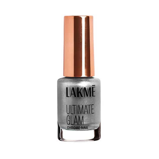 Lakme Ultimate Glam Chrome Nail Paint - Gunmetal (6 ml)