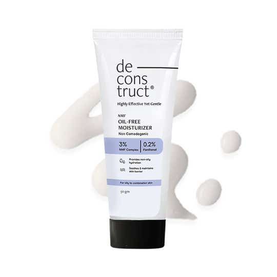 Deconstruct Oil-Free Moisturizer Non Sticky Fast absorbing 72 Hr Hydration for Oily Skin (50 g)