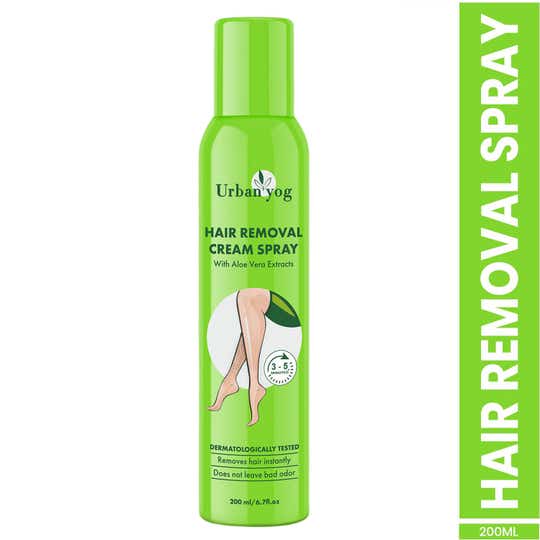Urban Yog Hair Removal Cream Spray For Women Aloe Vera (200 ml)