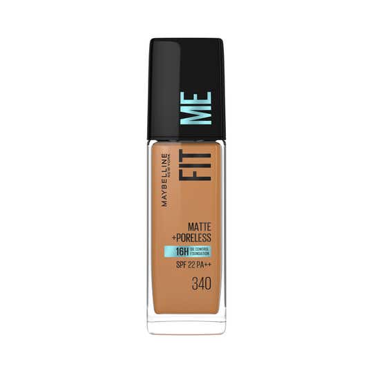 Maybelline New York Fit Me Matte + Poreless Liquid Foundation SPF 22 - 340 Cappuccino (30ml)
