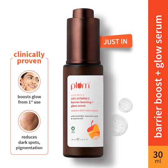 Plum Calendula & 10% Vitamin C Barrier Boosting + Glow Serum (30 ml)